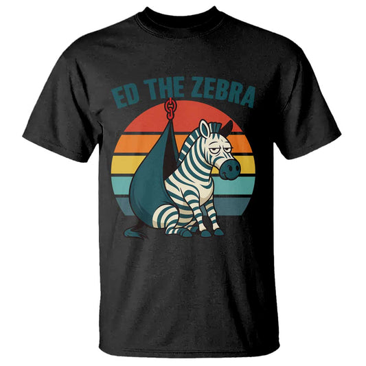 retro-ed-the-zebra-meme-t-shirt-funny-viral-escape-animal-helicopter-rescue