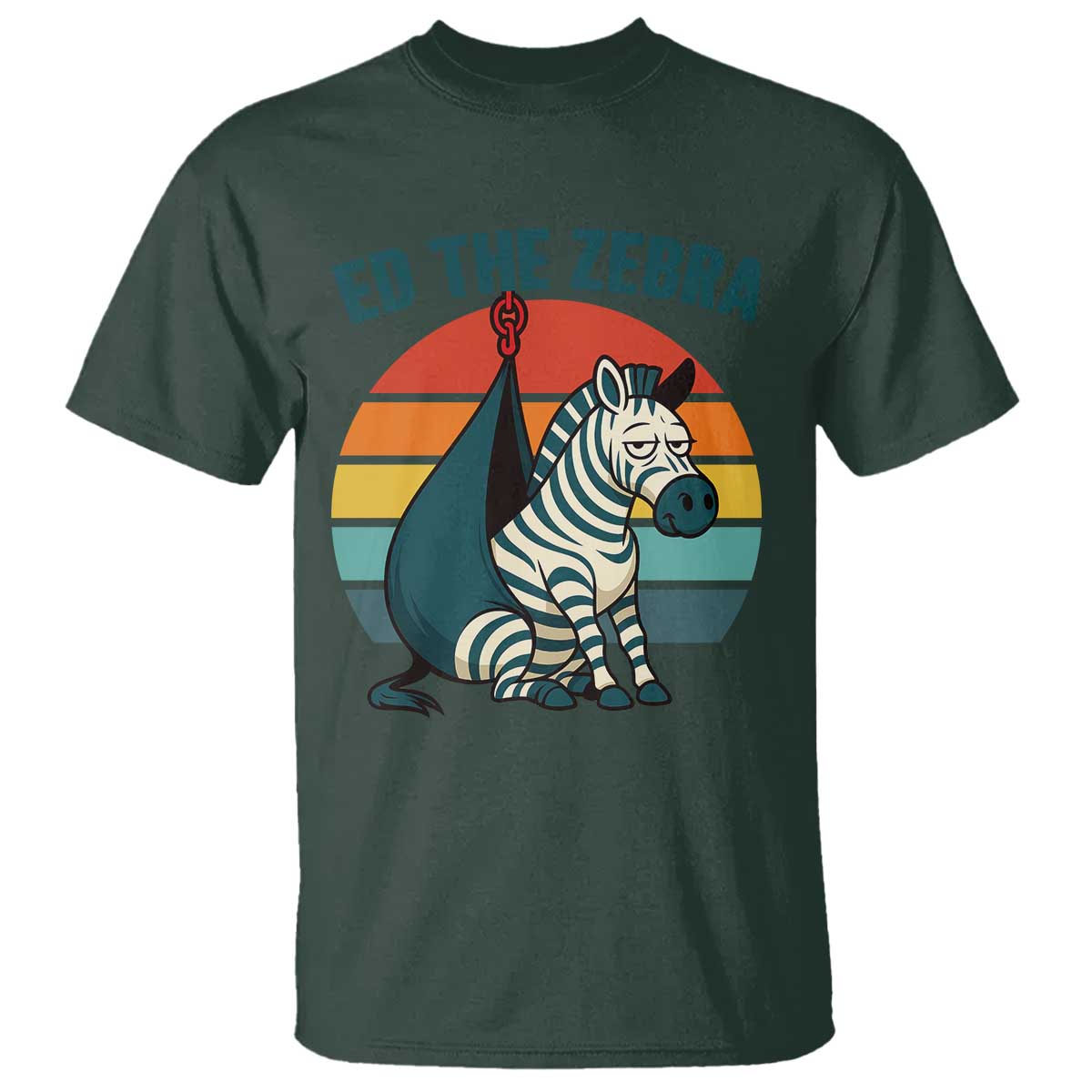 retro-ed-the-zebra-meme-t-shirt-funny-viral-escape-animal-helicopter-rescue