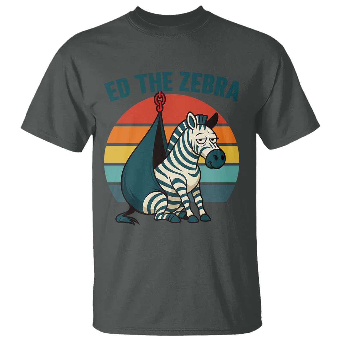retro-ed-the-zebra-meme-t-shirt-funny-viral-escape-animal-helicopter-rescue