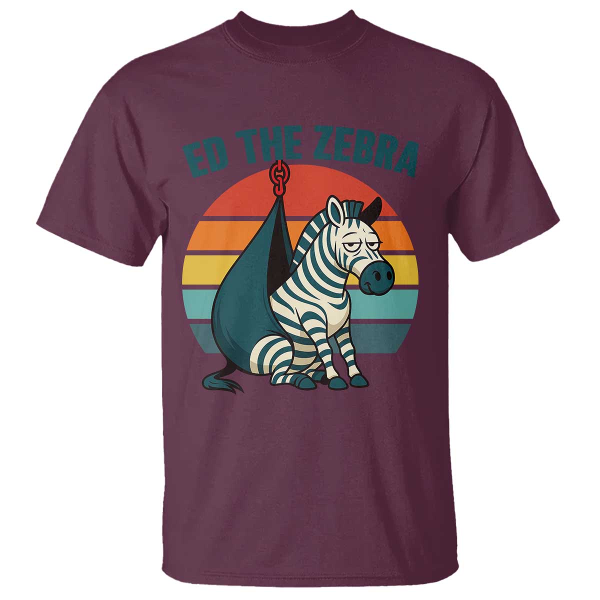 retro-ed-the-zebra-meme-t-shirt-funny-viral-escape-animal-helicopter-rescue