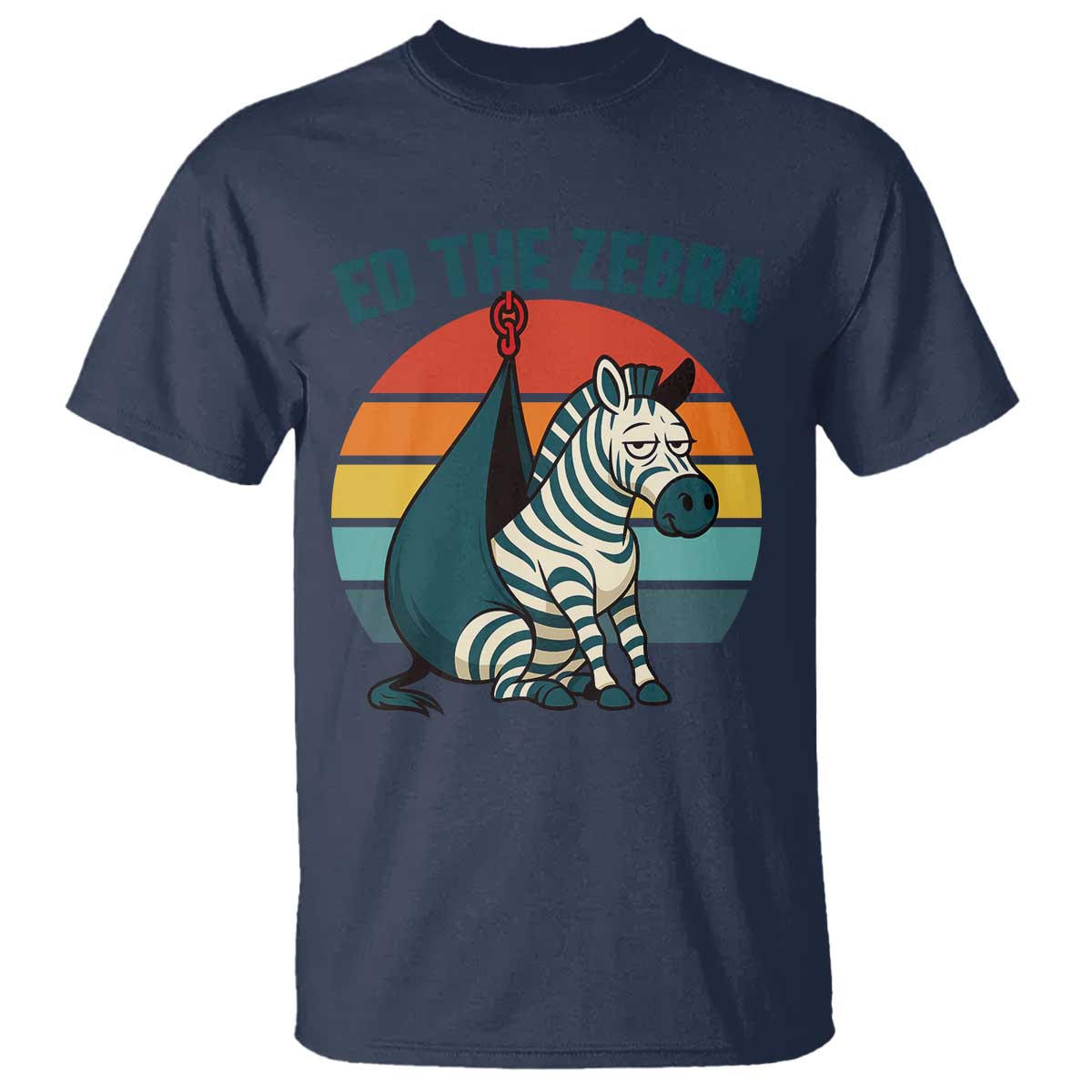 retro-ed-the-zebra-meme-t-shirt-funny-viral-escape-animal-helicopter-rescue