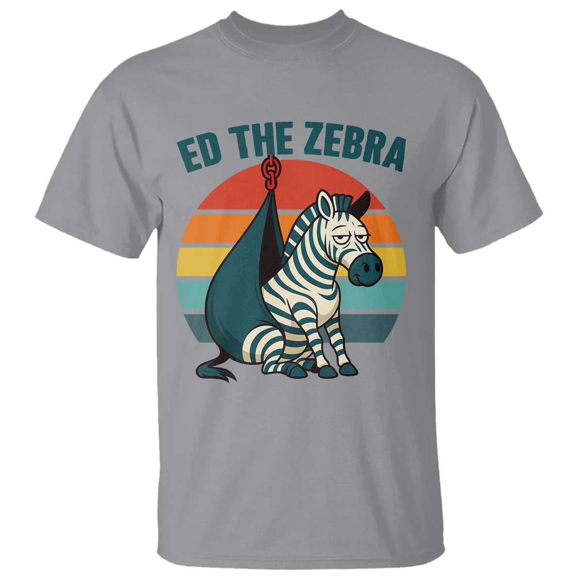 retro-ed-the-zebra-meme-t-shirt-funny-viral-escape-animal-helicopter-rescue