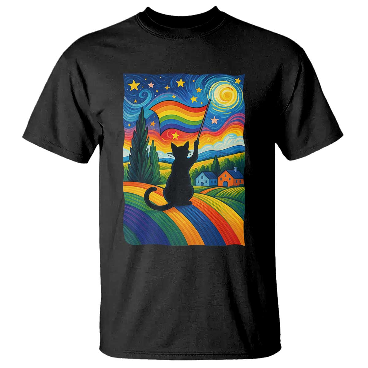 whimsical-black-cat-pride-flag-t-shirt-colorful-lgbtq-rainbow