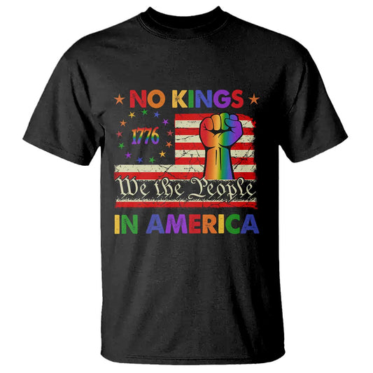 no-kings-in-america-rainbow-flag-t-shirt