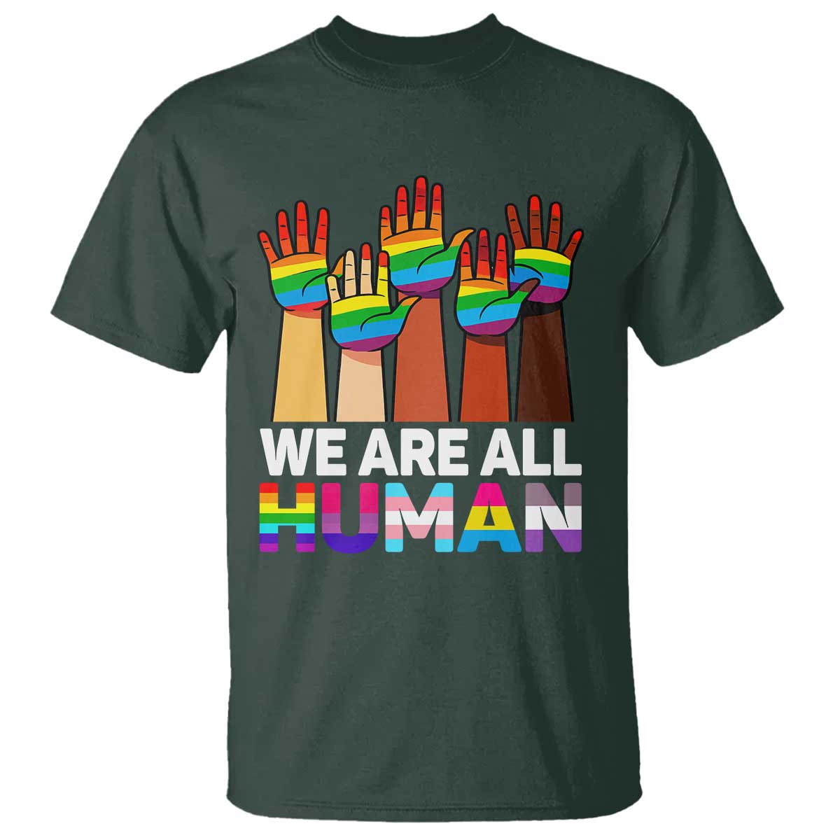 we-are-all-human-rainbow-hands-t-shirt-lgbtq-unity-equality-pride-month