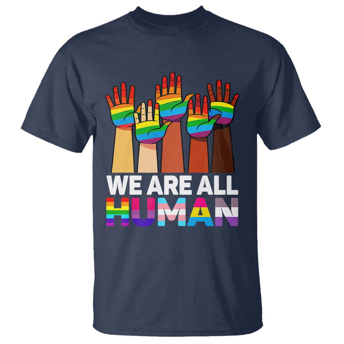 we-are-all-human-rainbow-hands-t-shirt-lgbtq-unity-equality-pride-month