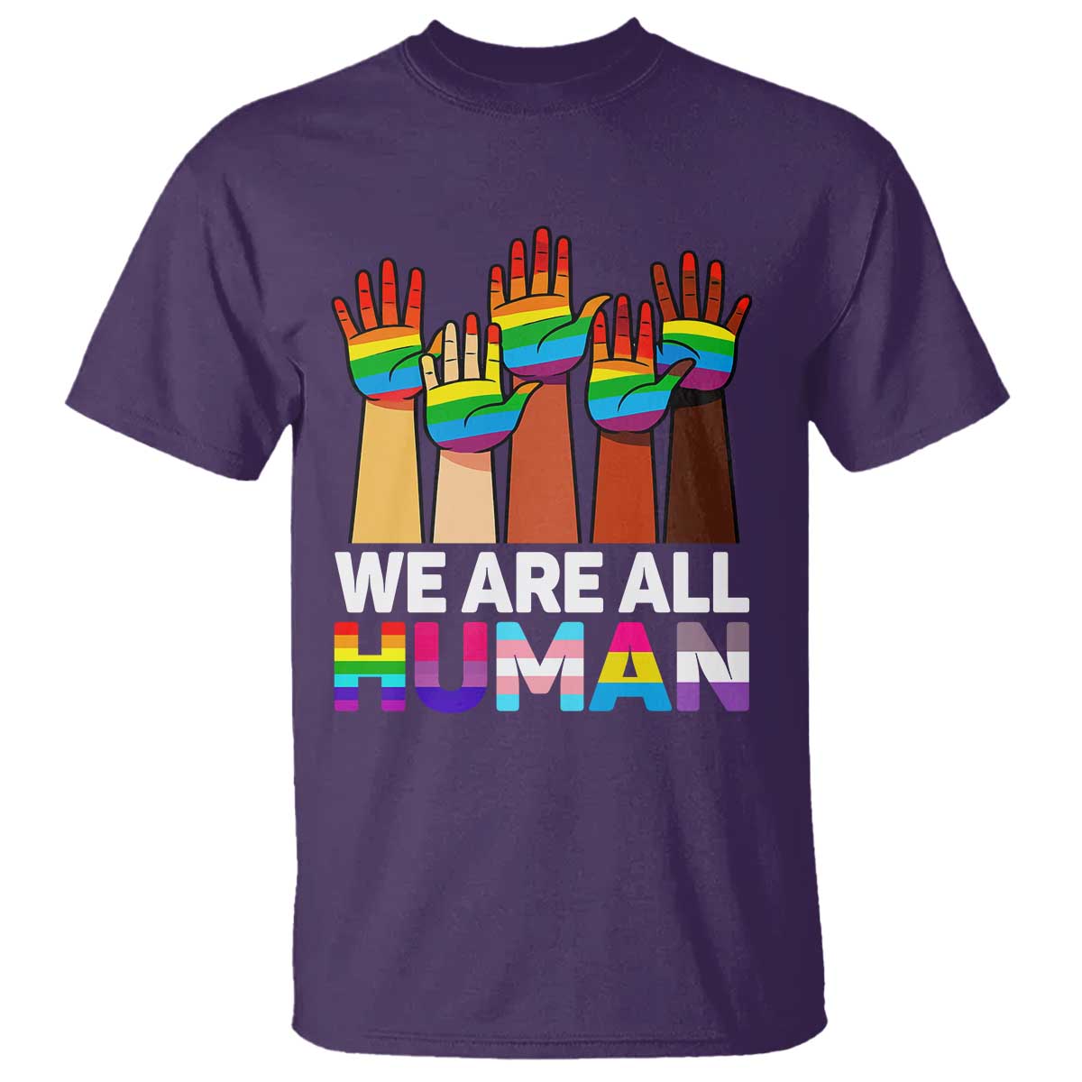 we-are-all-human-rainbow-hands-t-shirt-lgbtq-unity-equality-pride-month