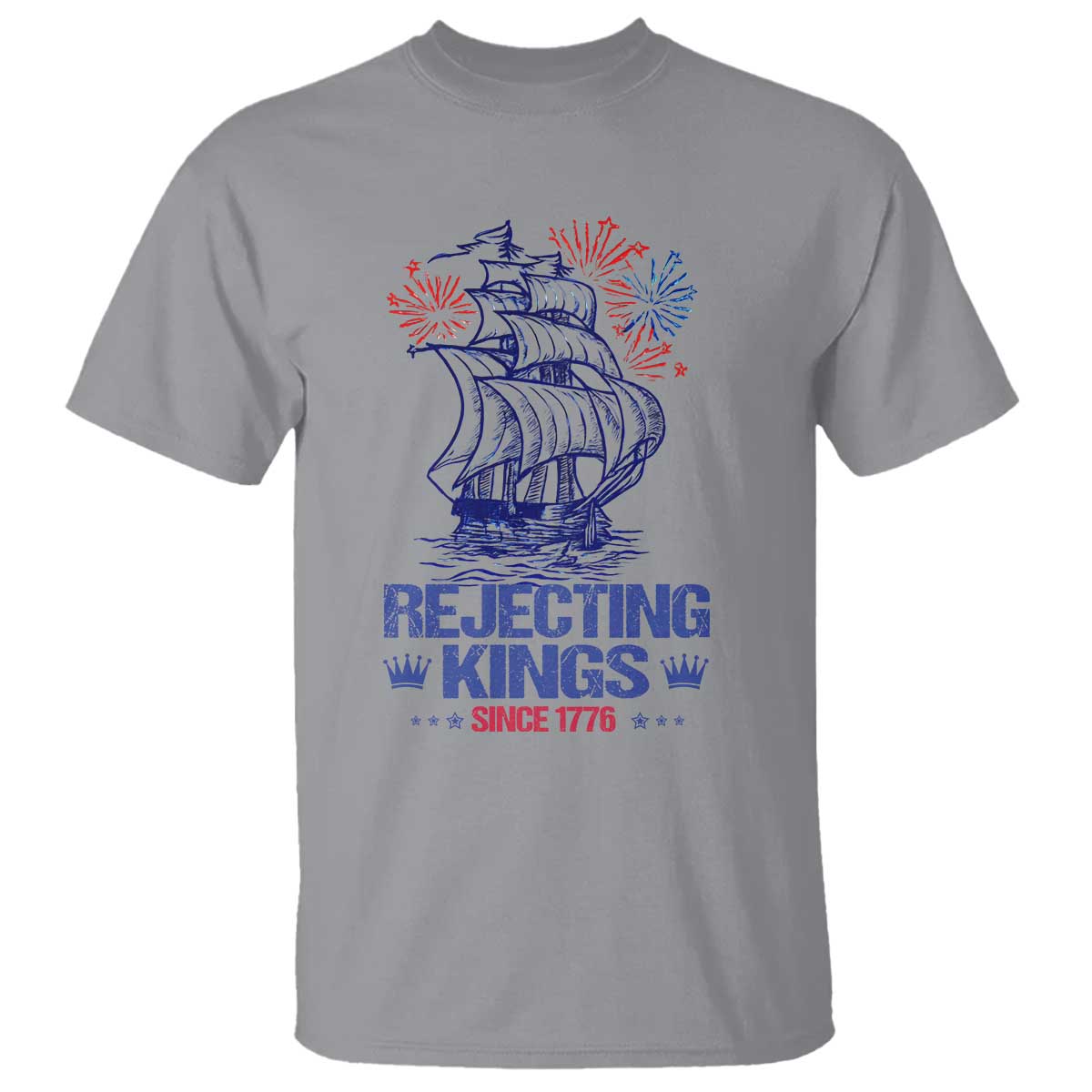 rejecting-kings-since-1776-t-shirt-vintage-patriotic-ship-4th-of-july-fireworks