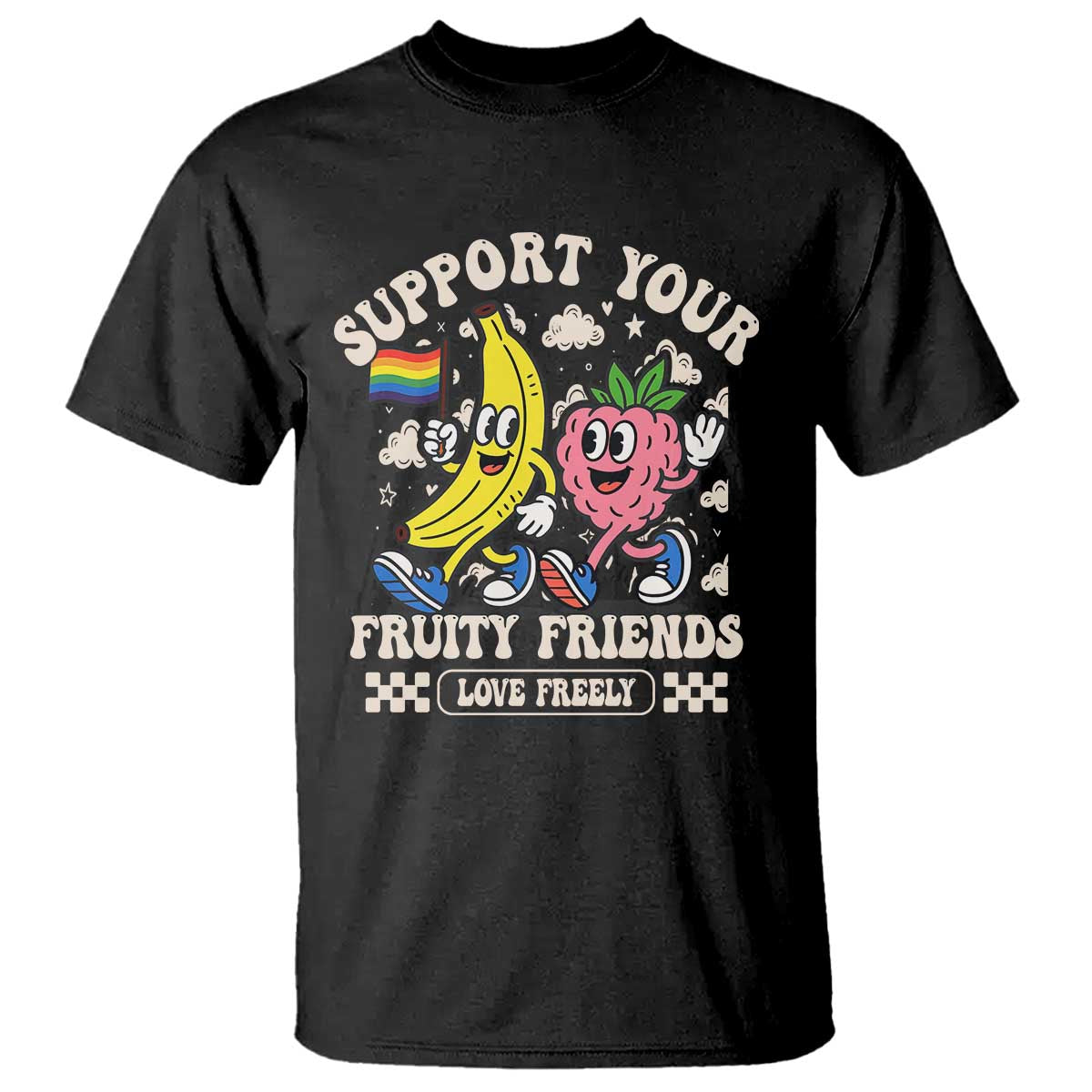 support-your-fruity-friends-t-shirt-retro-cute-banana-and-berry-lgbt-pride-support