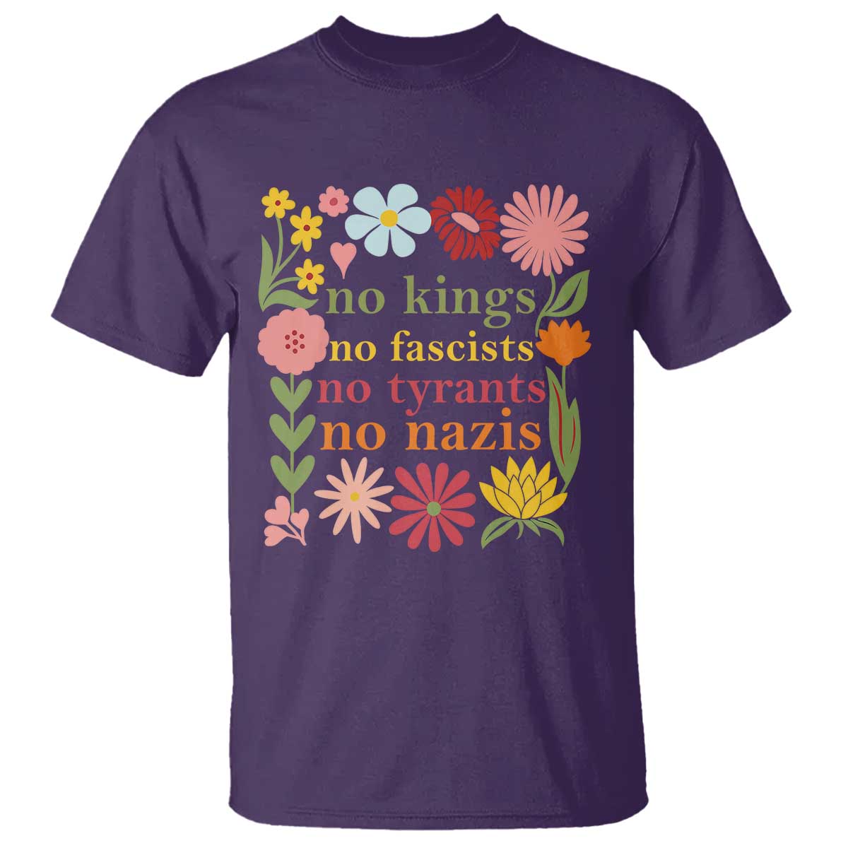 no-kings-no-fascists-no-tyrants-no-nazis-t-shirt-subtle-resist-retro-boho-floral