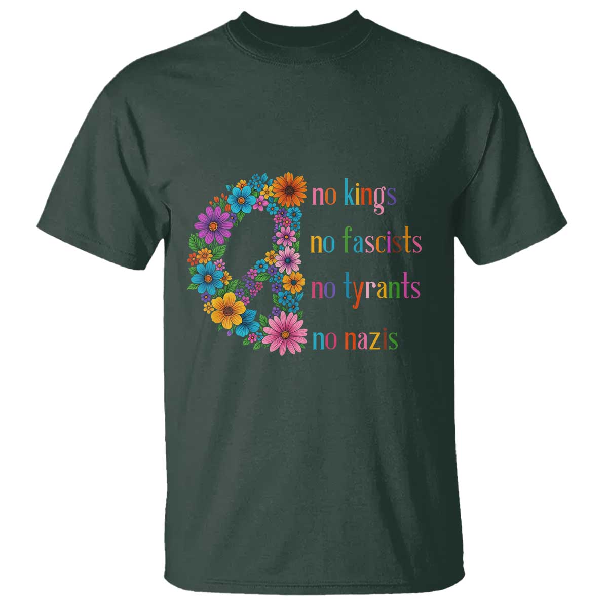 no-kings-no-fascists-no-tyrants-no-nazis-t-shirt-resist-retro-boho-floral-peace-sign
