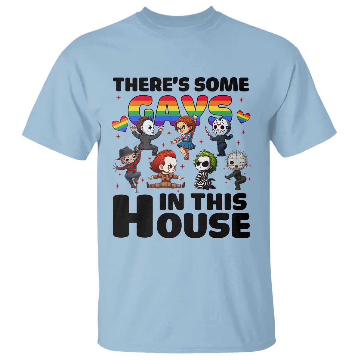 theres-some-gays-in-this-house-t-shirt-funny-lgbtq-horror-character-pride-mashup
