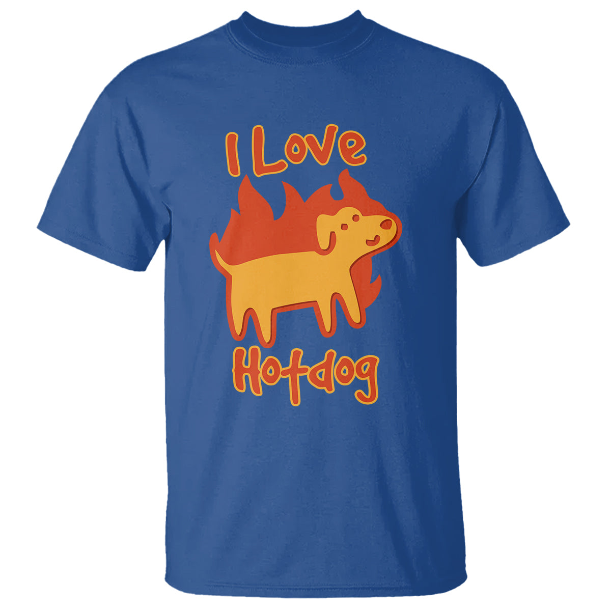 hot-dog-t-shirt-i-love-hot-dog-funny-dog-on-fire-meme-dog-puns