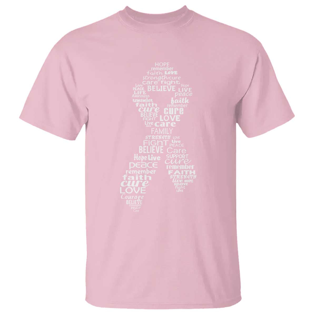 Inspirational Breast Cancer Support T Shirt Pink Ribbon Warrior