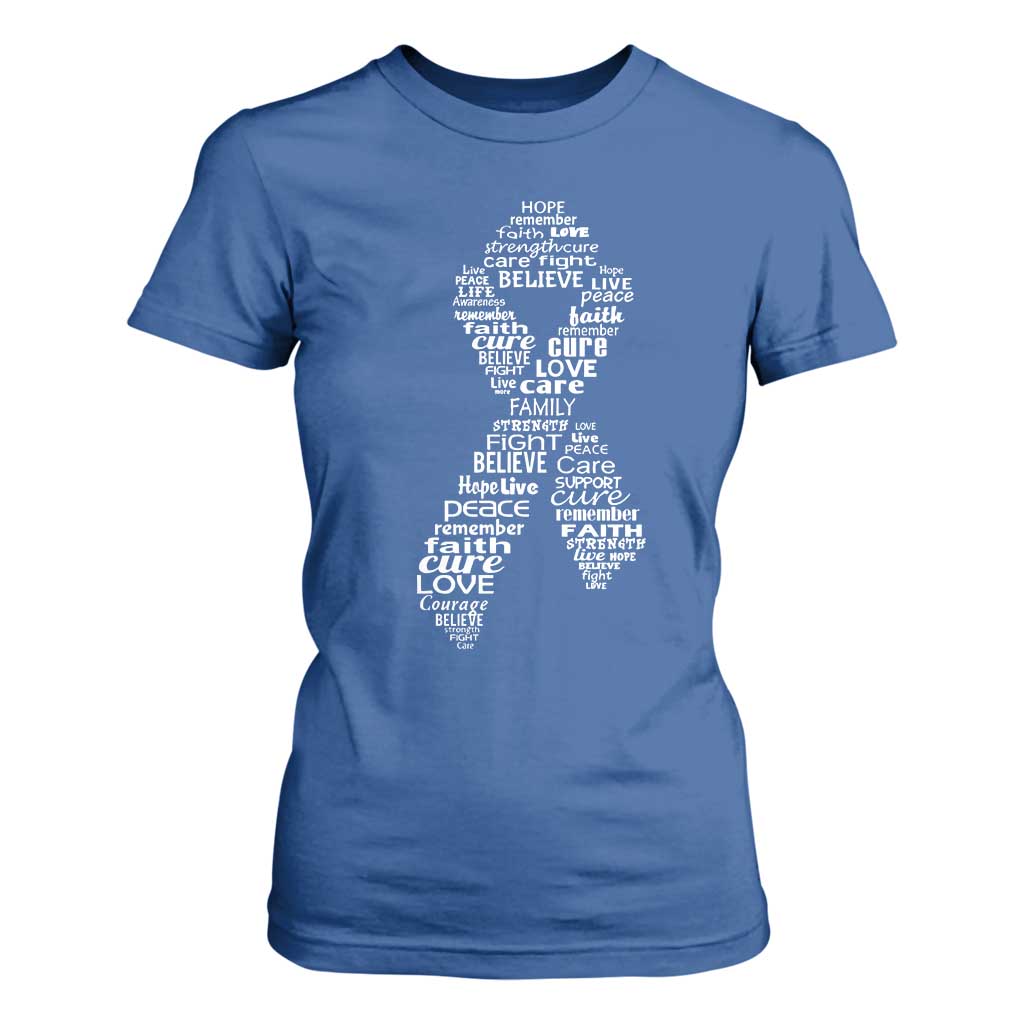 Inspirational Breast Cancer Support T Shirt For Women Pink Ribbon Warrior