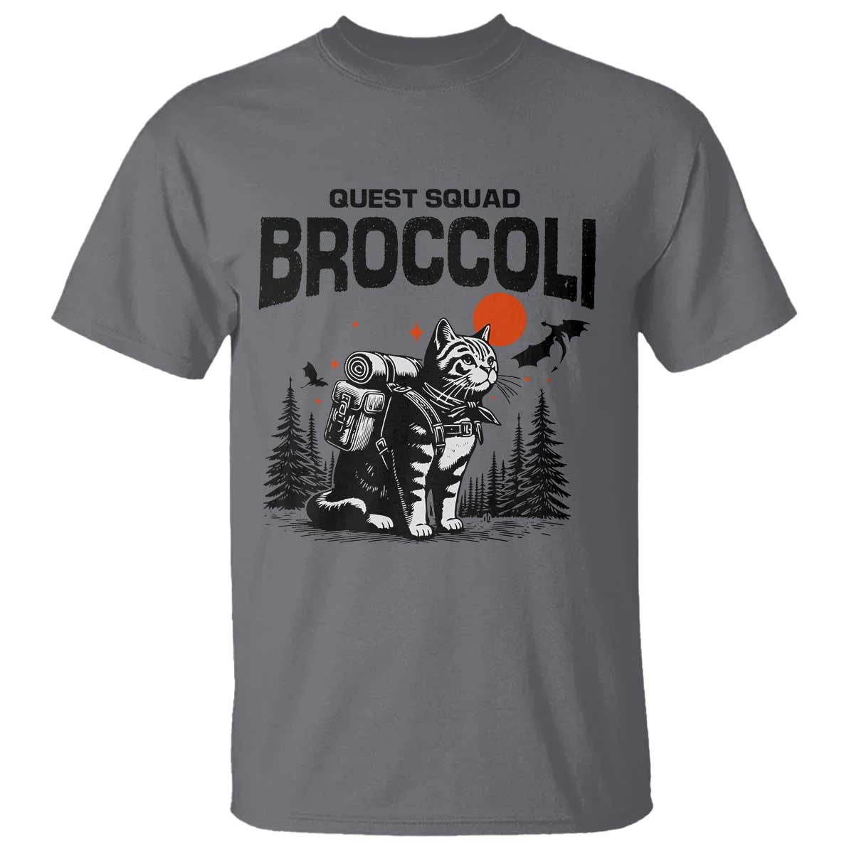 quest-squad-broccoli-cat-t-shirt-funny-hiking-adventure-cute-camping-feline
