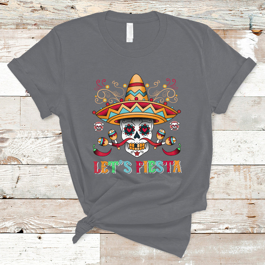 funny-cinco-de-mayo-t-shirt-cinco-de-mayo-lets-fiesta-mexican-sugar-skull-mexican-party-ts02