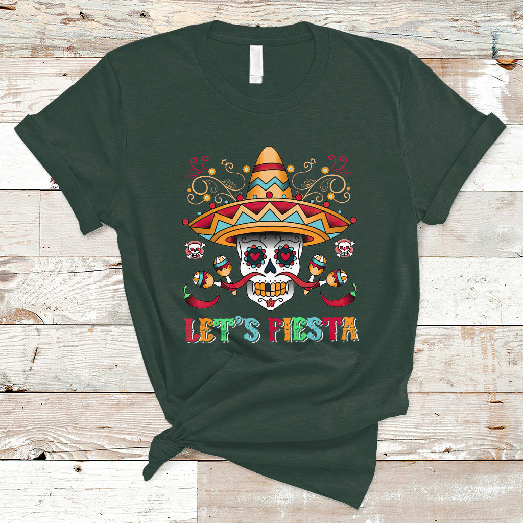 funny-cinco-de-mayo-t-shirt-cinco-de-mayo-lets-fiesta-mexican-sugar-skull-mexican-party-ts02