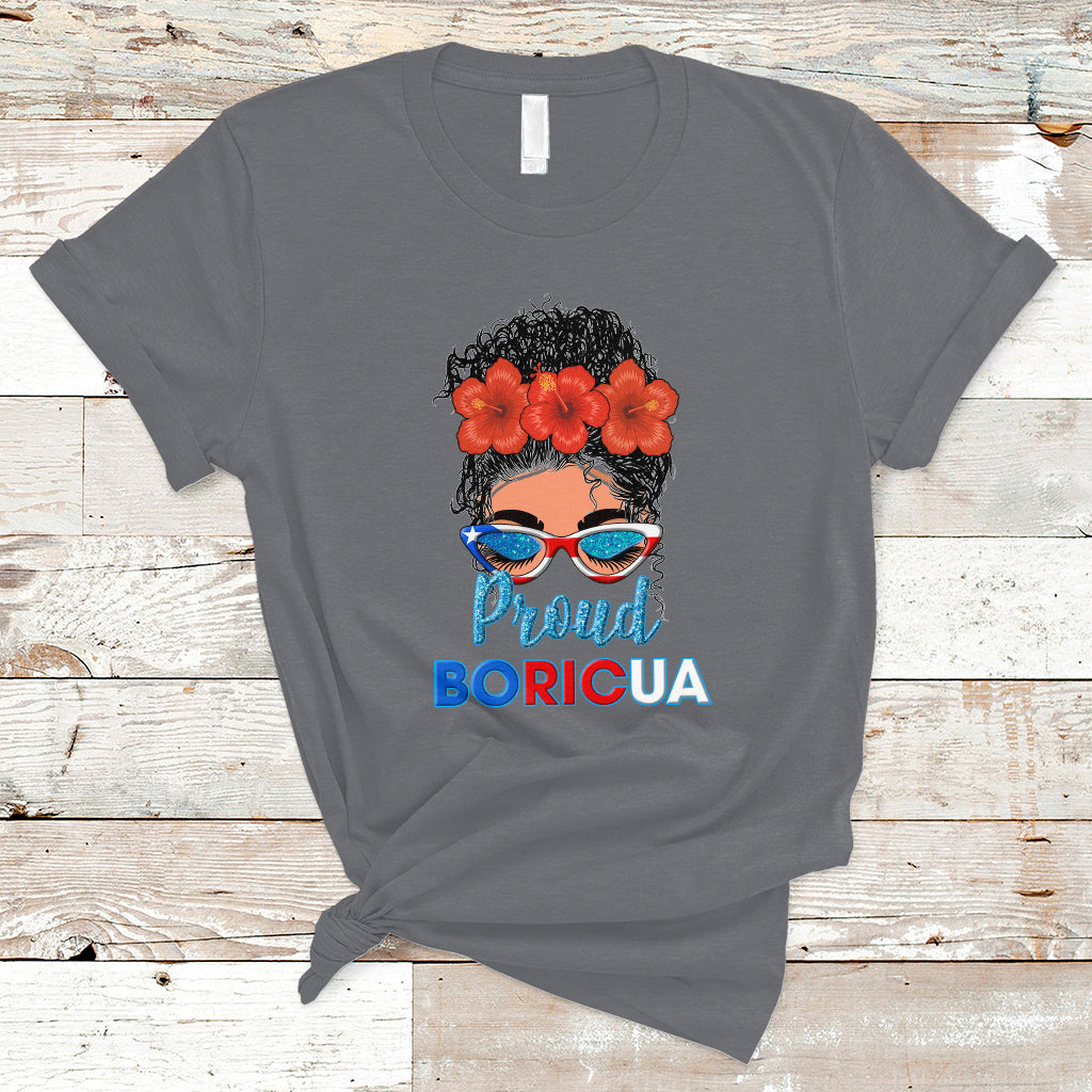 puerto-rico-t-shirt-proud-boricua-puerto-rico-flag-messy-bun-puerto-rican-women