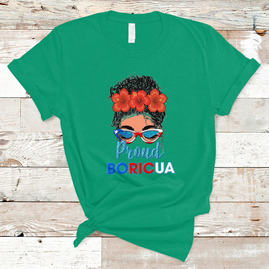 puerto-rico-t-shirt-proud-boricua-puerto-rico-flag-messy-bun-puerto-rican-women