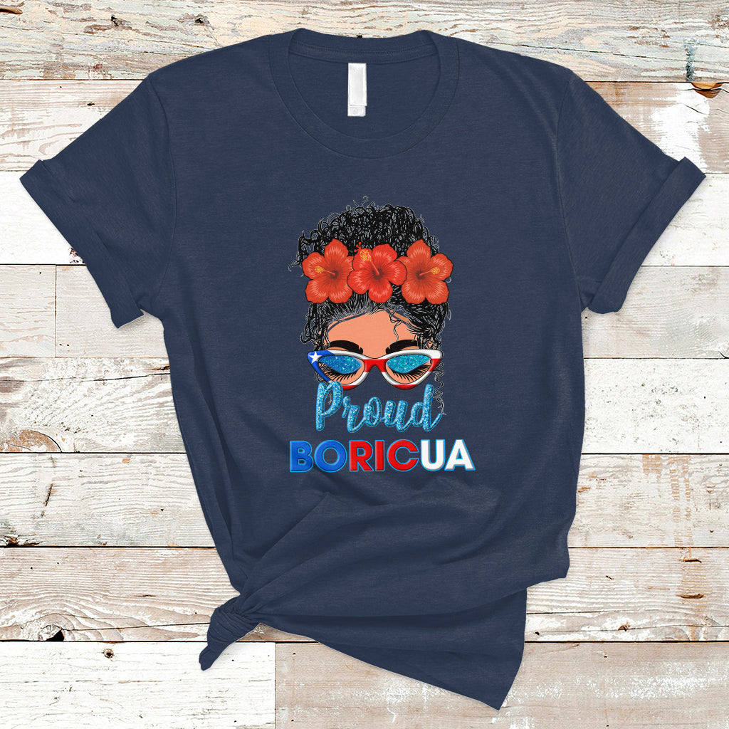 puerto-rico-t-shirt-proud-boricua-puerto-rico-flag-messy-bun-puerto-rican-women