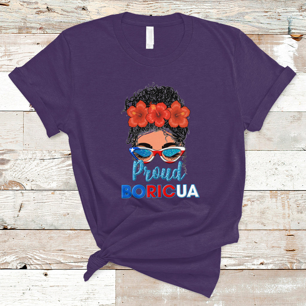 puerto-rico-t-shirt-proud-boricua-puerto-rico-flag-messy-bun-puerto-rican-women