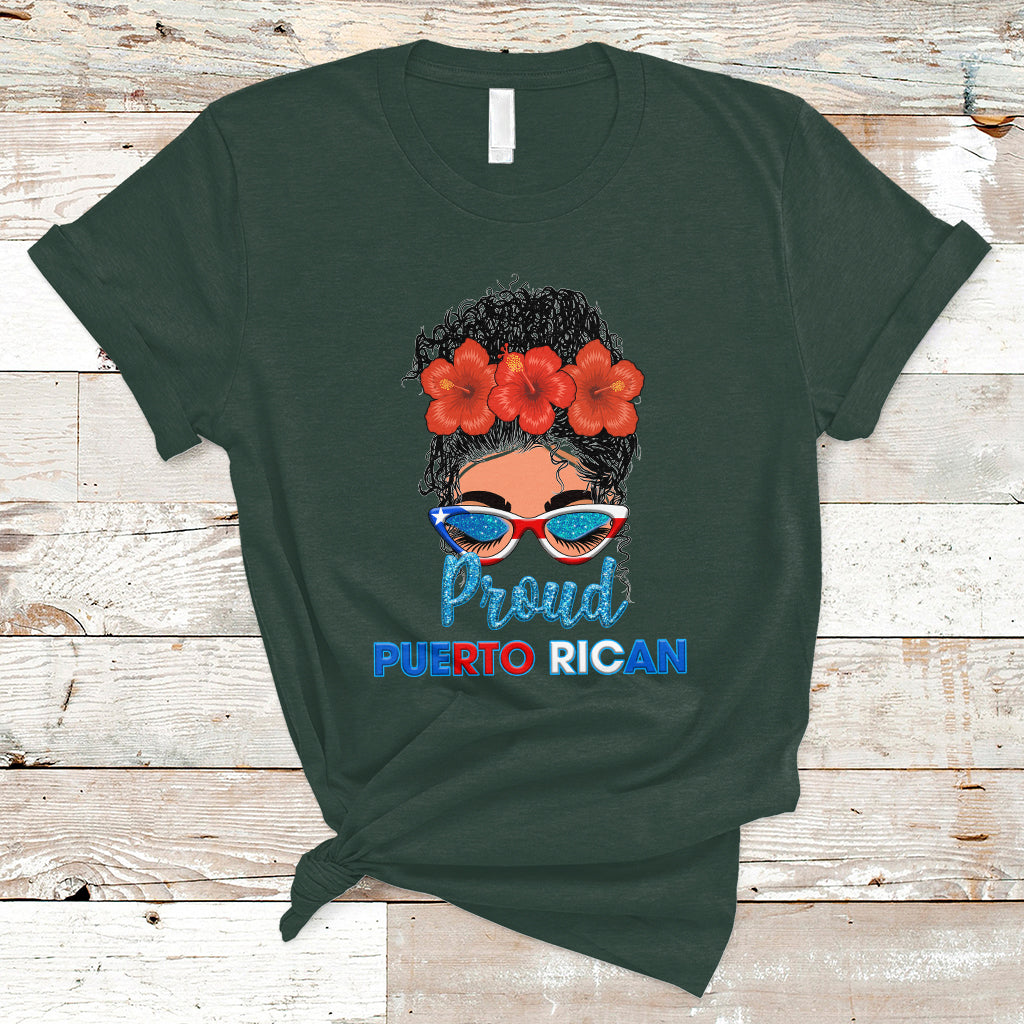 puerto-rico-t-shirt-proud-puerto-rican-women-puerto-rico-flag-messy-bun-boricua