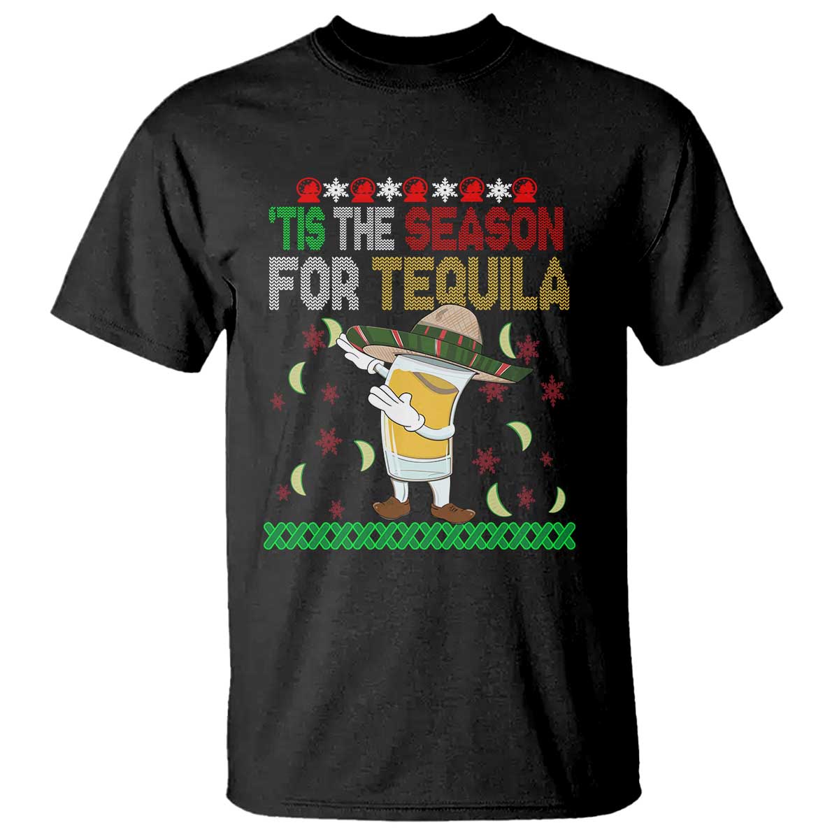 mexican-christmas-t-shirt-tis-the-season-for-tequila-dabbing-alcohol-lover