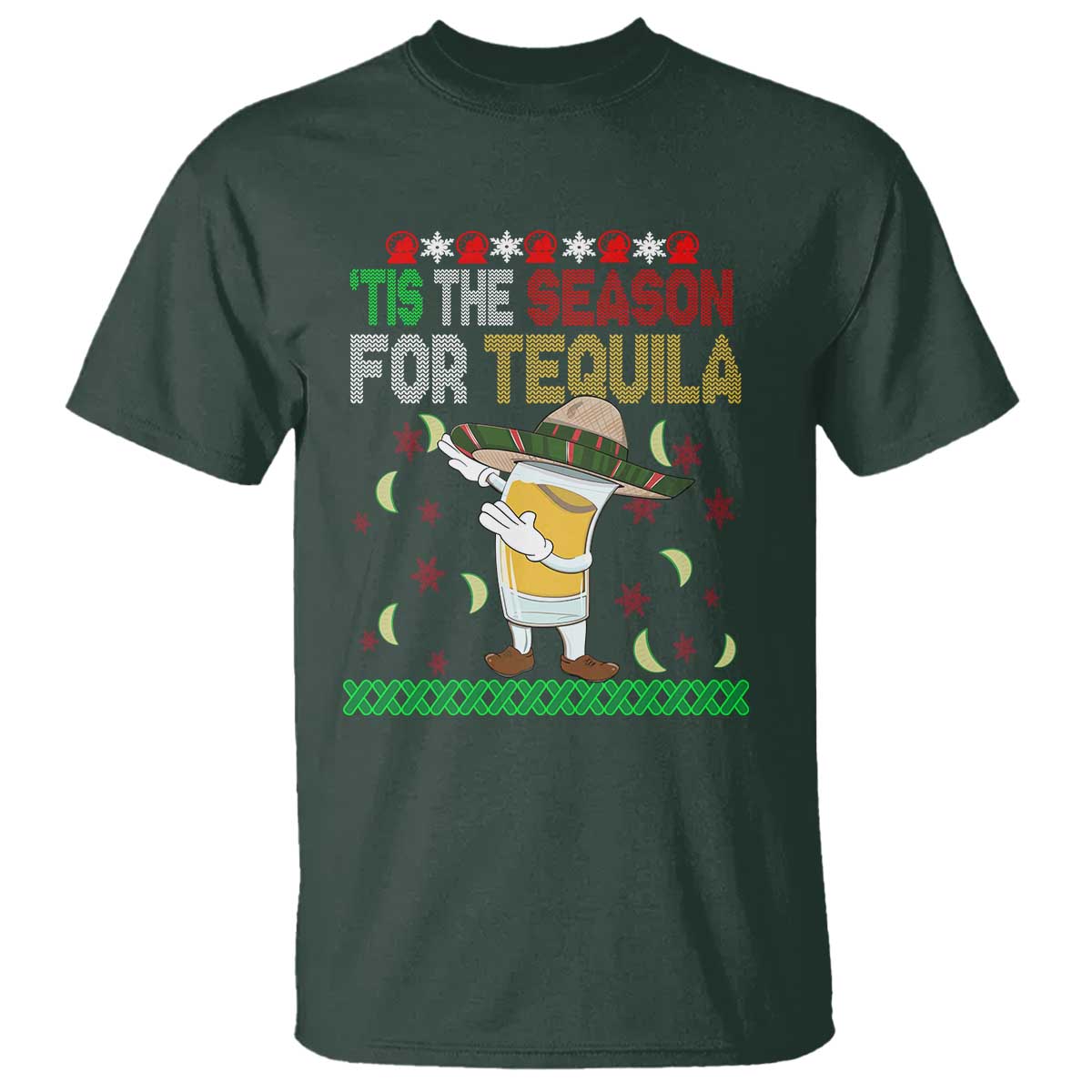 mexican-christmas-t-shirt-tis-the-season-for-tequila-dabbing-alcohol-lover