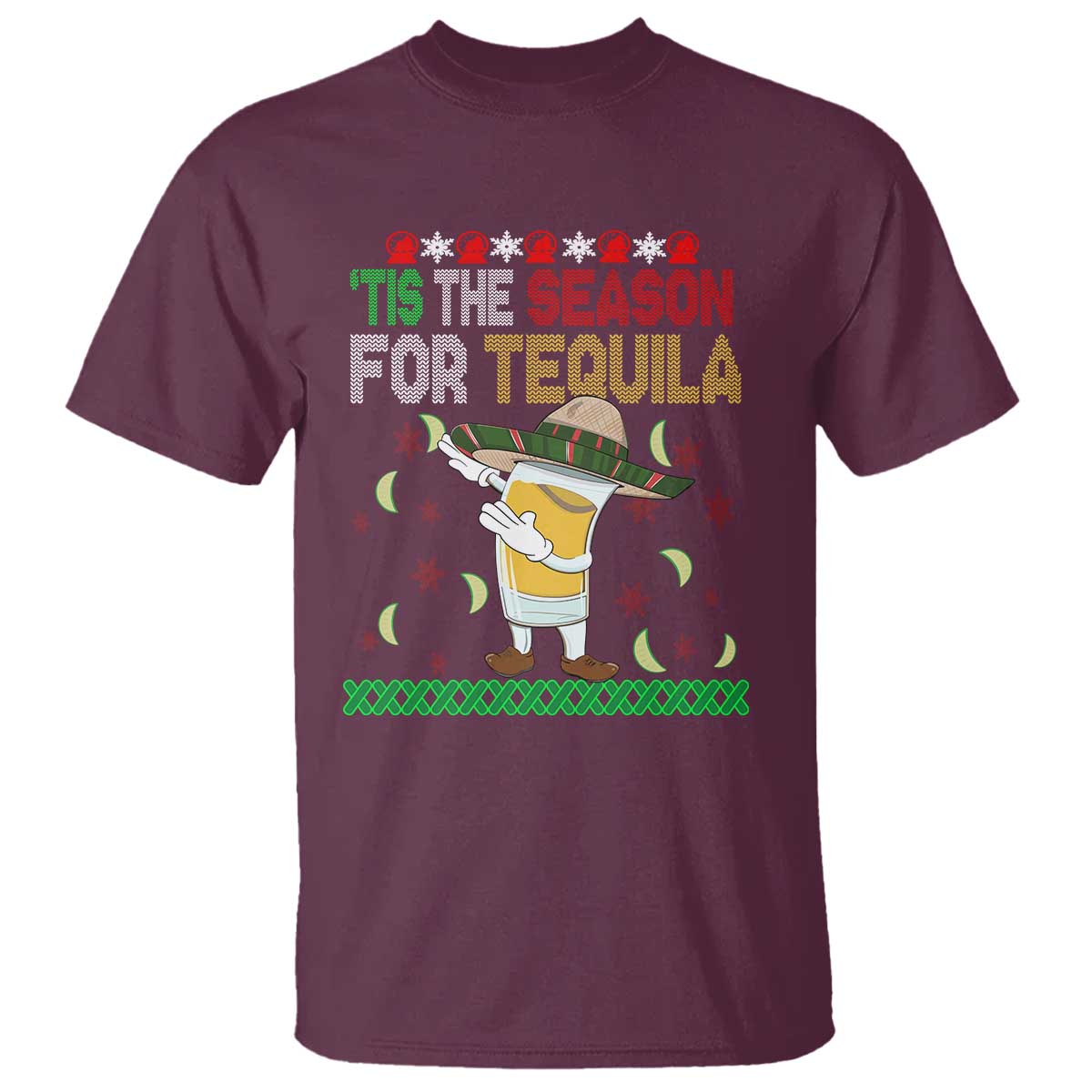 mexican-christmas-t-shirt-tis-the-season-for-tequila-dabbing-alcohol-lover
