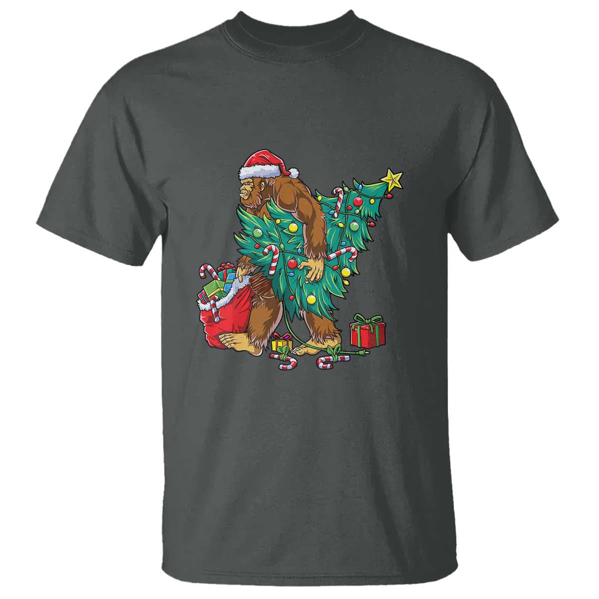 bigfoot-christmas-tree-t-shirt-xmas-lights-sasquatch-lovers