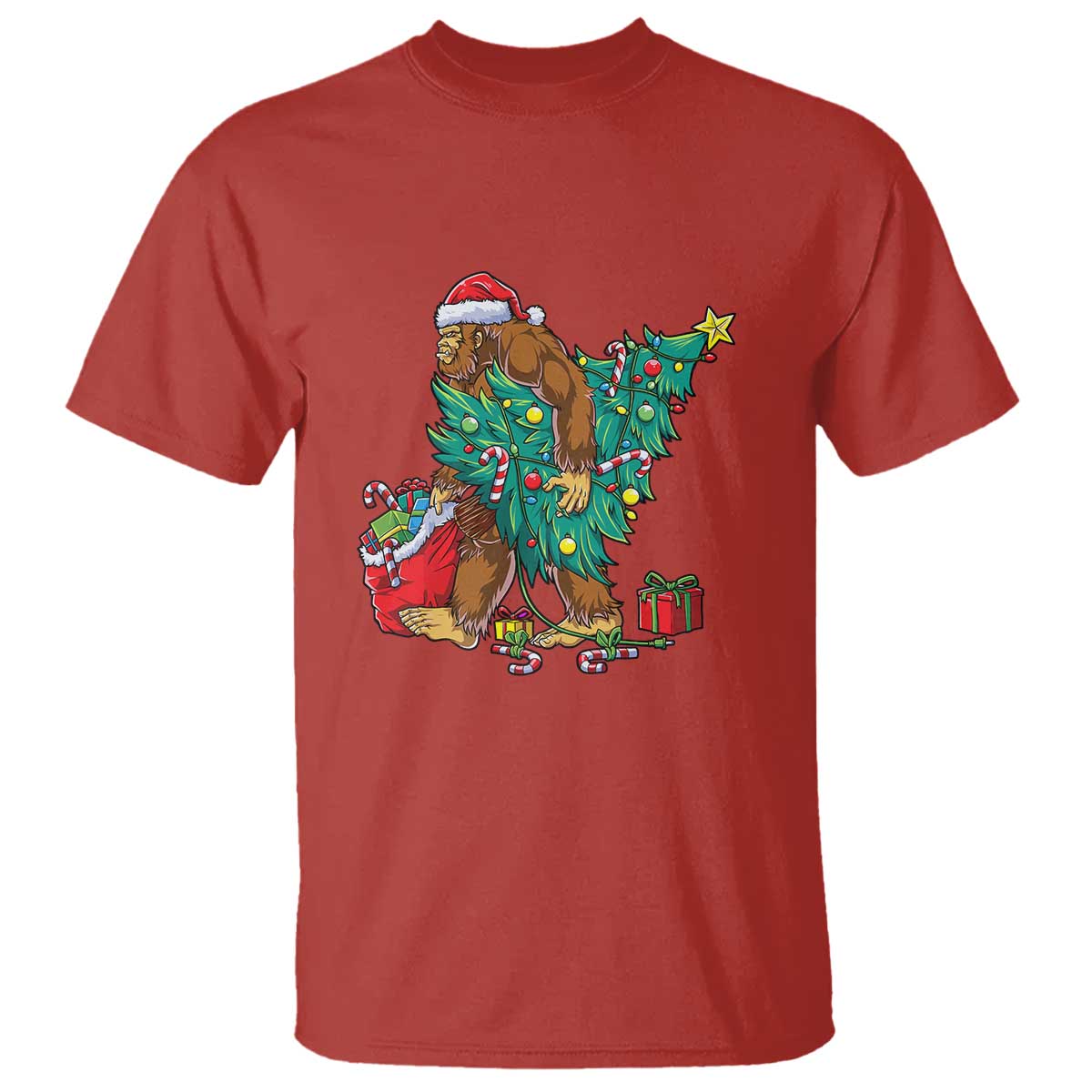 bigfoot-christmas-tree-t-shirt-xmas-lights-sasquatch-lovers