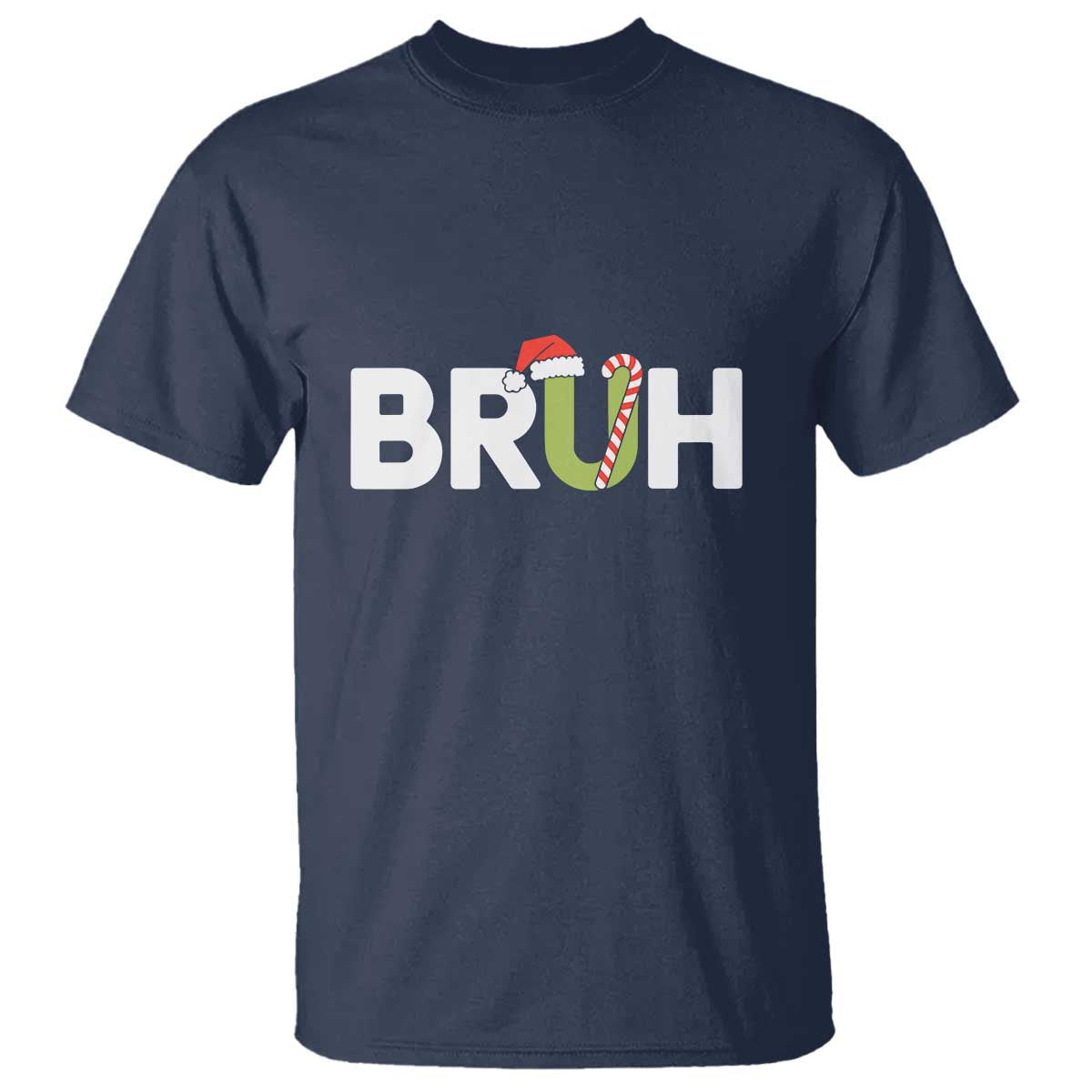 funny-christmas-bruh-t-shirt-candy-cane-santa-hat-festive-xmas-matching