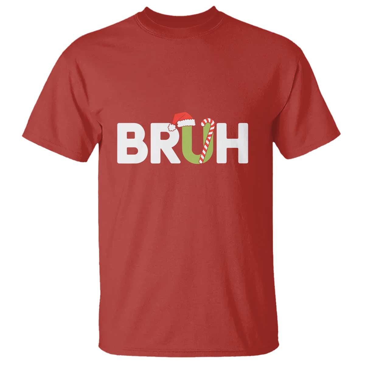 funny-christmas-bruh-t-shirt-candy-cane-santa-hat-festive-xmas-matching