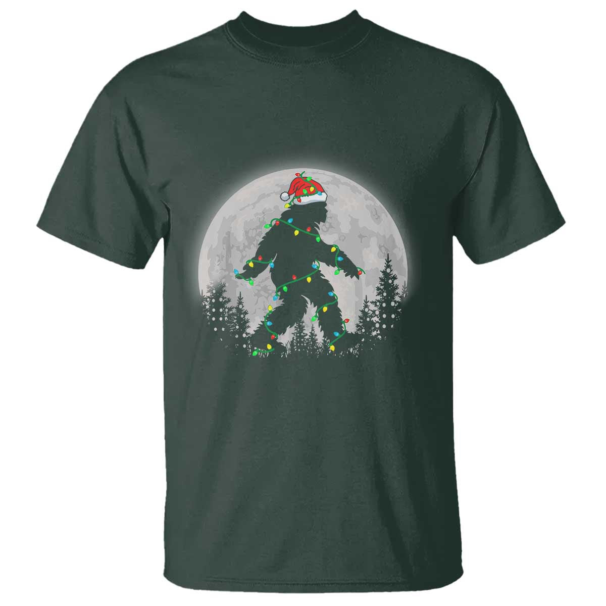 christmas-bigfoot-t-shirt-sasquatch-with-santa-hat-xmas-tree-lights