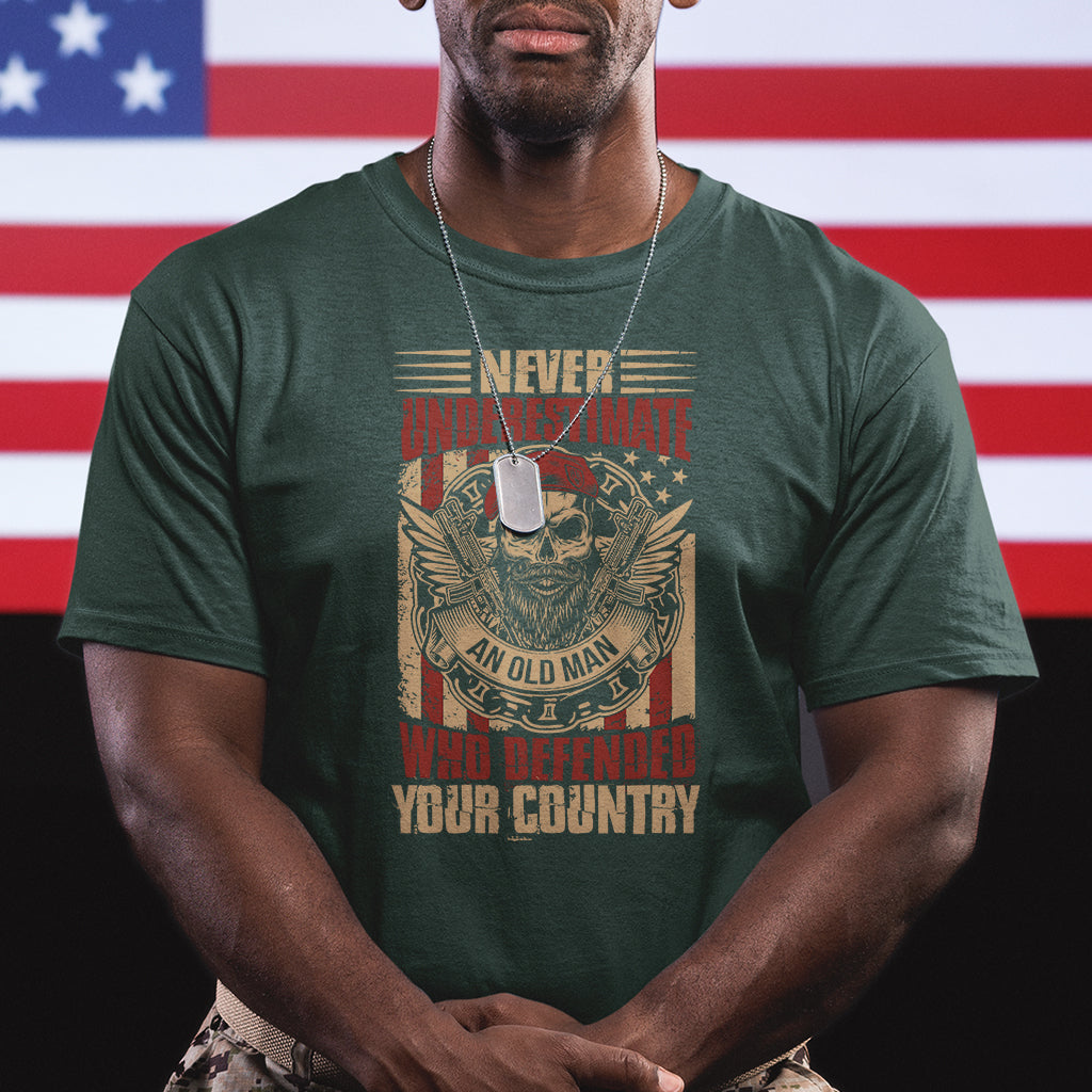 never-underestimate-an-old-man-who-defended-your-country-t-shirt