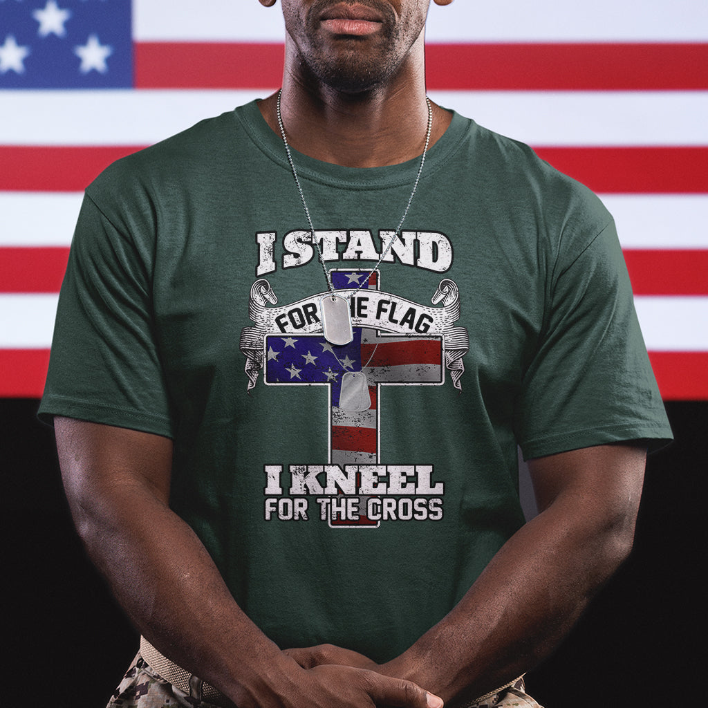 i-stand-for-the-flag-i-kneel-for-the-cross-god-christian-t-shirt