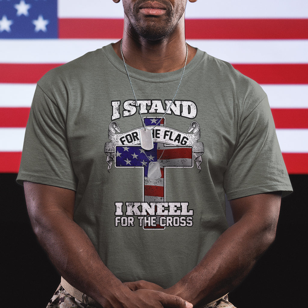 i-stand-for-the-flag-i-kneel-for-the-cross-god-christian-t-shirt