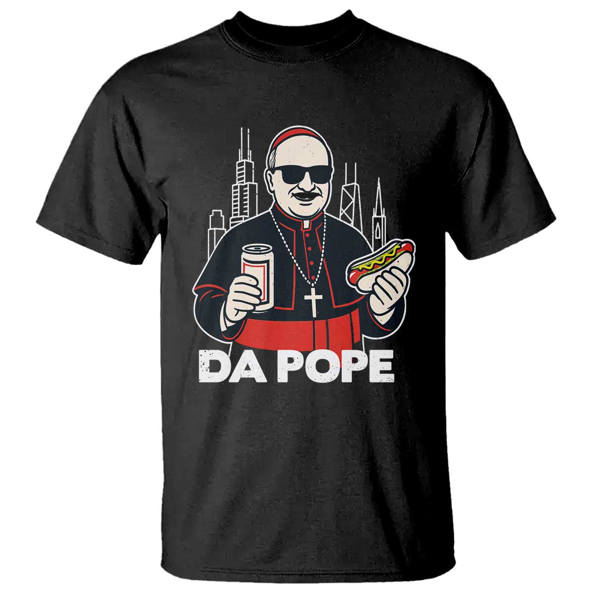 funny-da-pope-chicago-hot-dog-t-shirt-267th-pope-leo-xiv