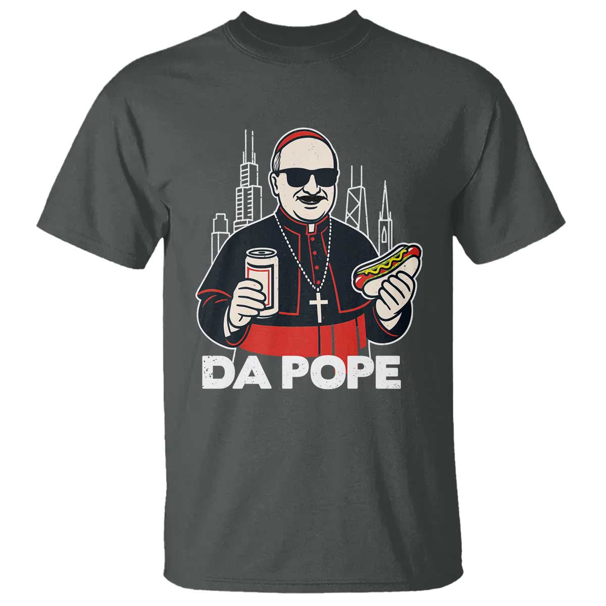 funny-da-pope-chicago-hot-dog-t-shirt-267th-pope-leo-xiv