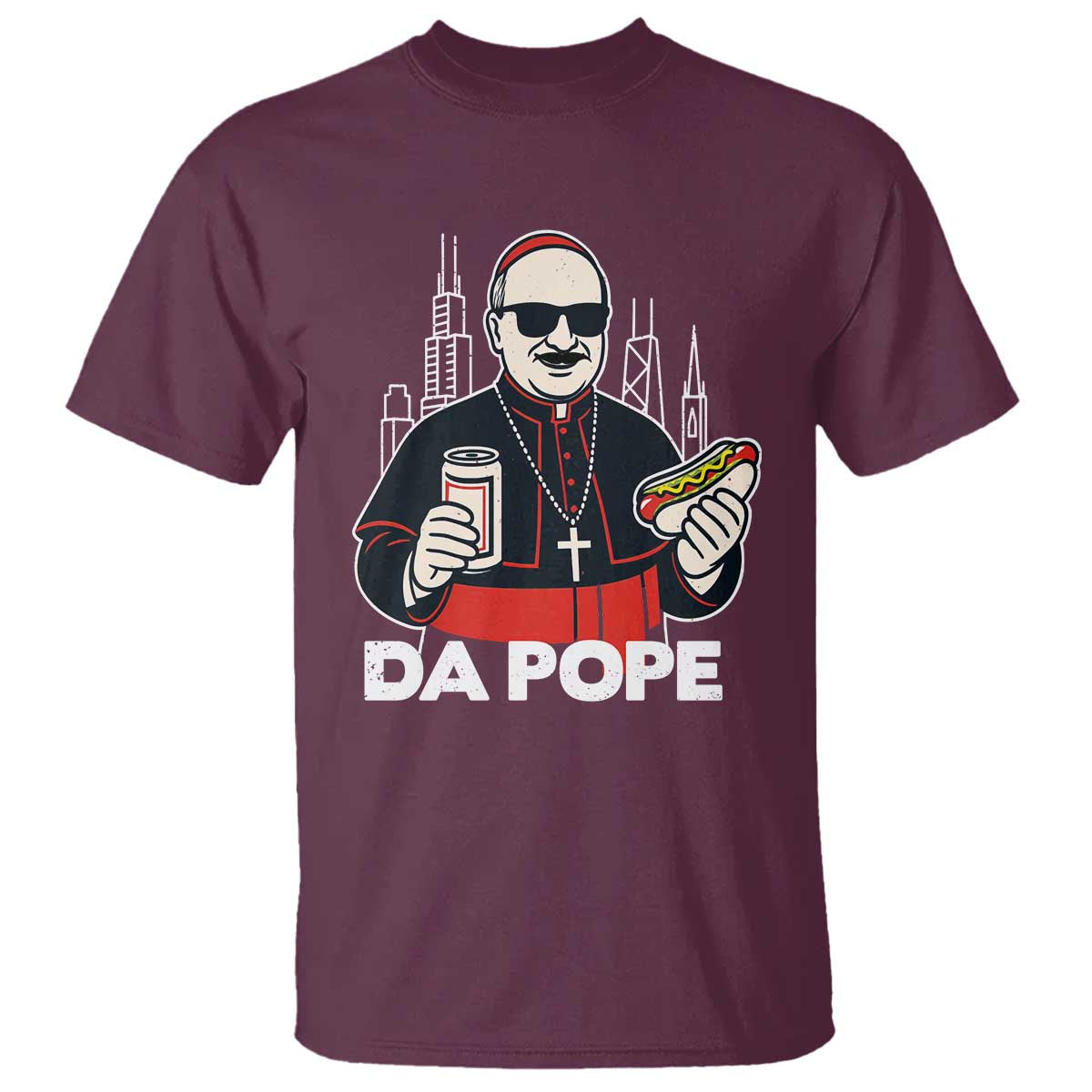funny-da-pope-chicago-hot-dog-t-shirt-267th-pope-leo-xiv