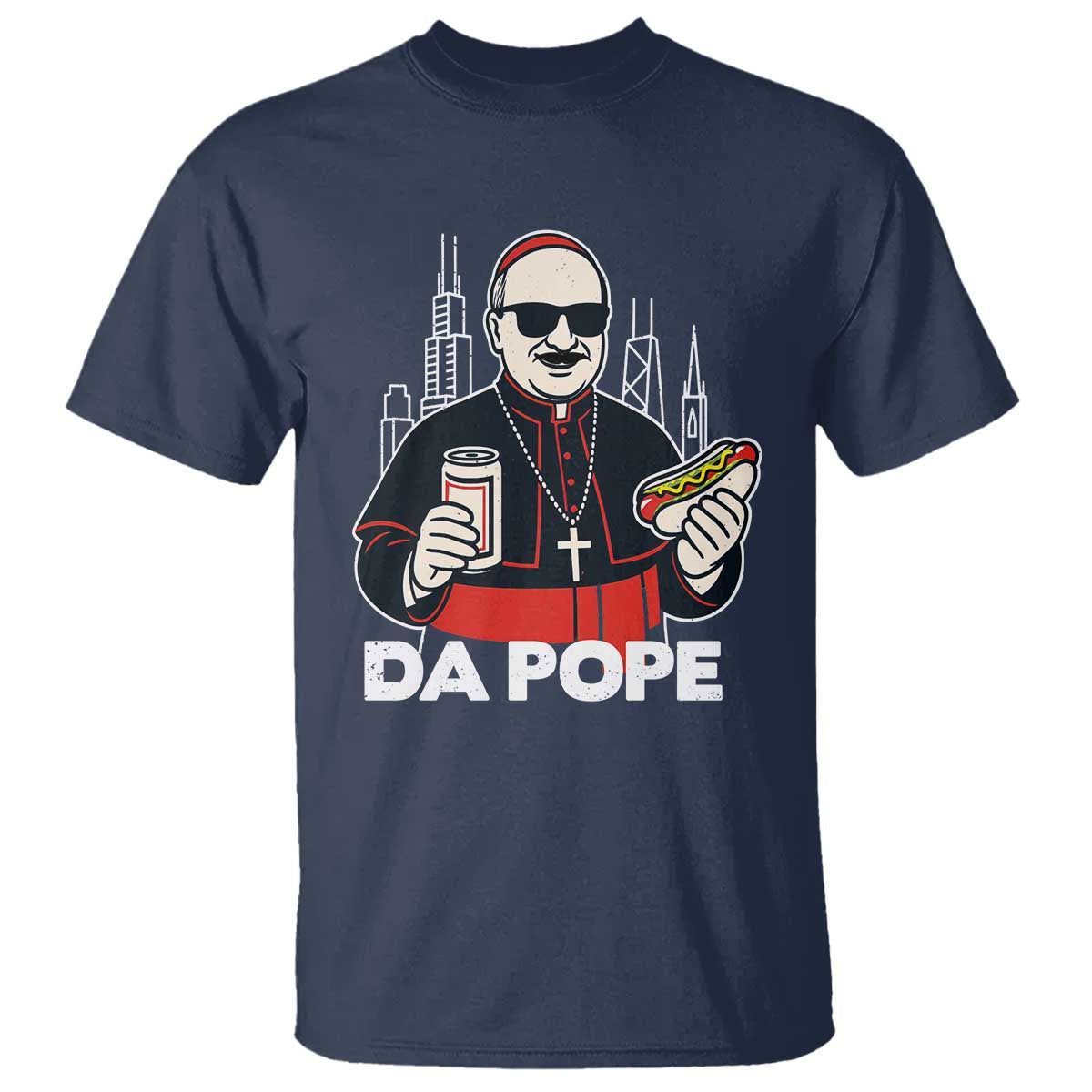 funny-da-pope-chicago-hot-dog-t-shirt-267th-pope-leo-xiv