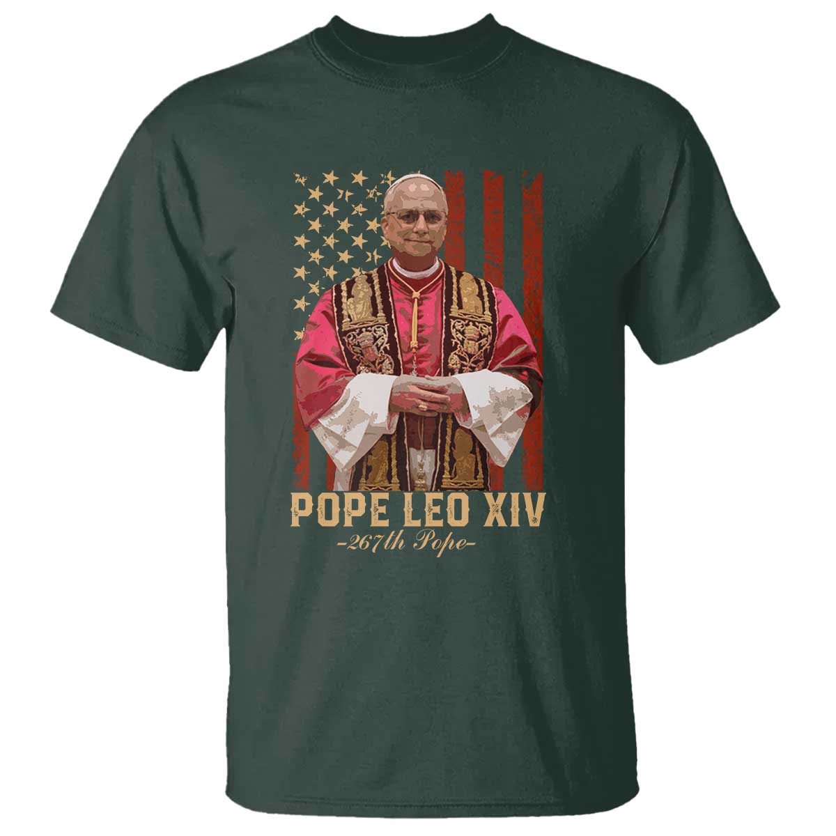 vintage-pope-leo-xiv-t-shirt-267th-pope-american-flag