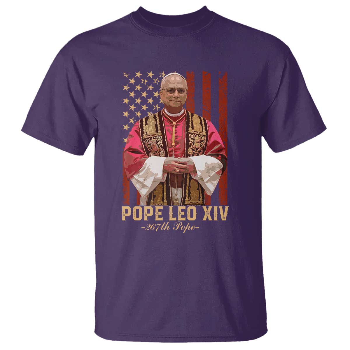 vintage-pope-leo-xiv-t-shirt-267th-pope-american-flag
