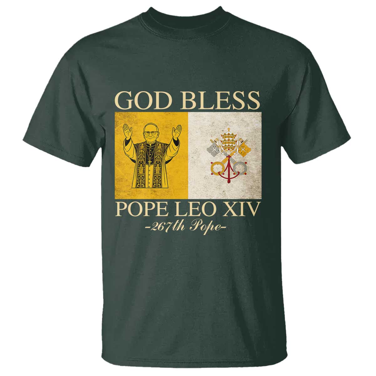 god-bless-pope-leo-xiv-t-shirt-267th-pope-vatican-flag