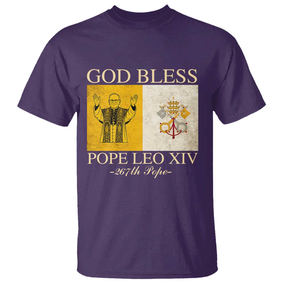 god-bless-pope-leo-xiv-t-shirt-267th-pope-vatican-flag
