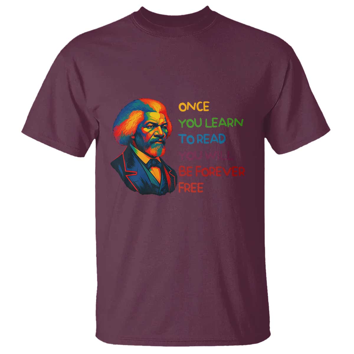 frederick-douglass-inspirational-t-shirt-learn-to-read-be-forever-free-black-leader