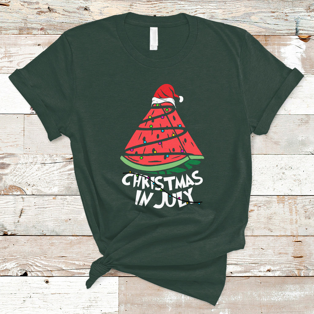 christmas-in-july-t-shirt-christmas-in-july-watermelon-xmas-tree-summer-beach-vacation