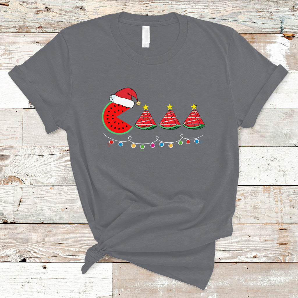 christmas-in-july-t-shirt-lighting-santa-watermelon-pie-eating-christmas-in-july