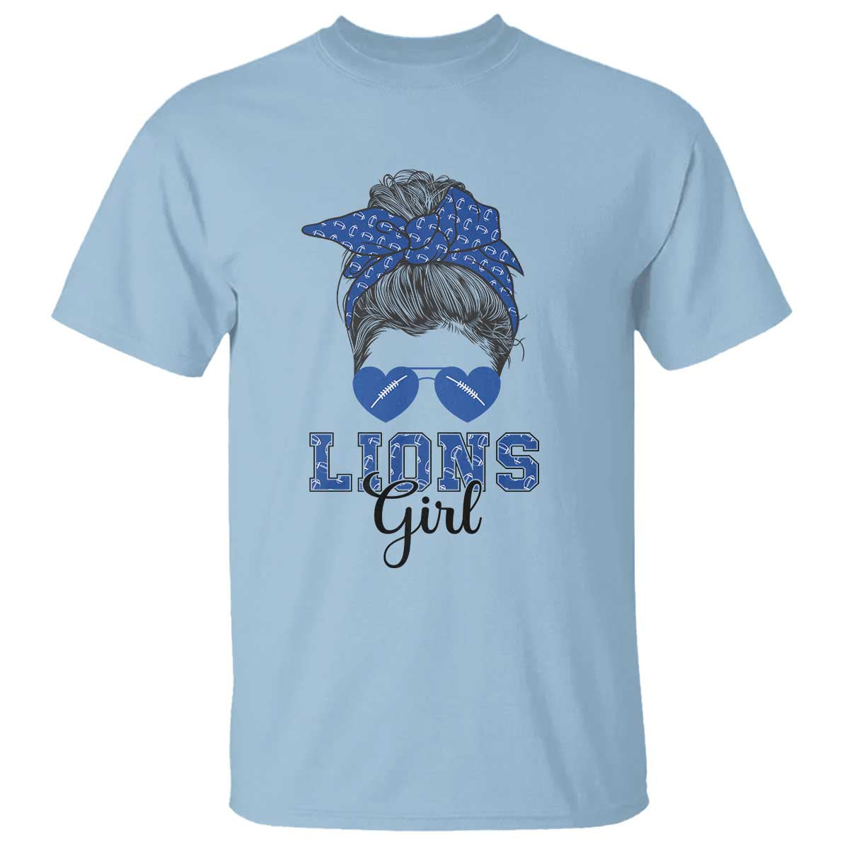 lions-girl-t-shirt-messy-bun-funny-sports-fan-team